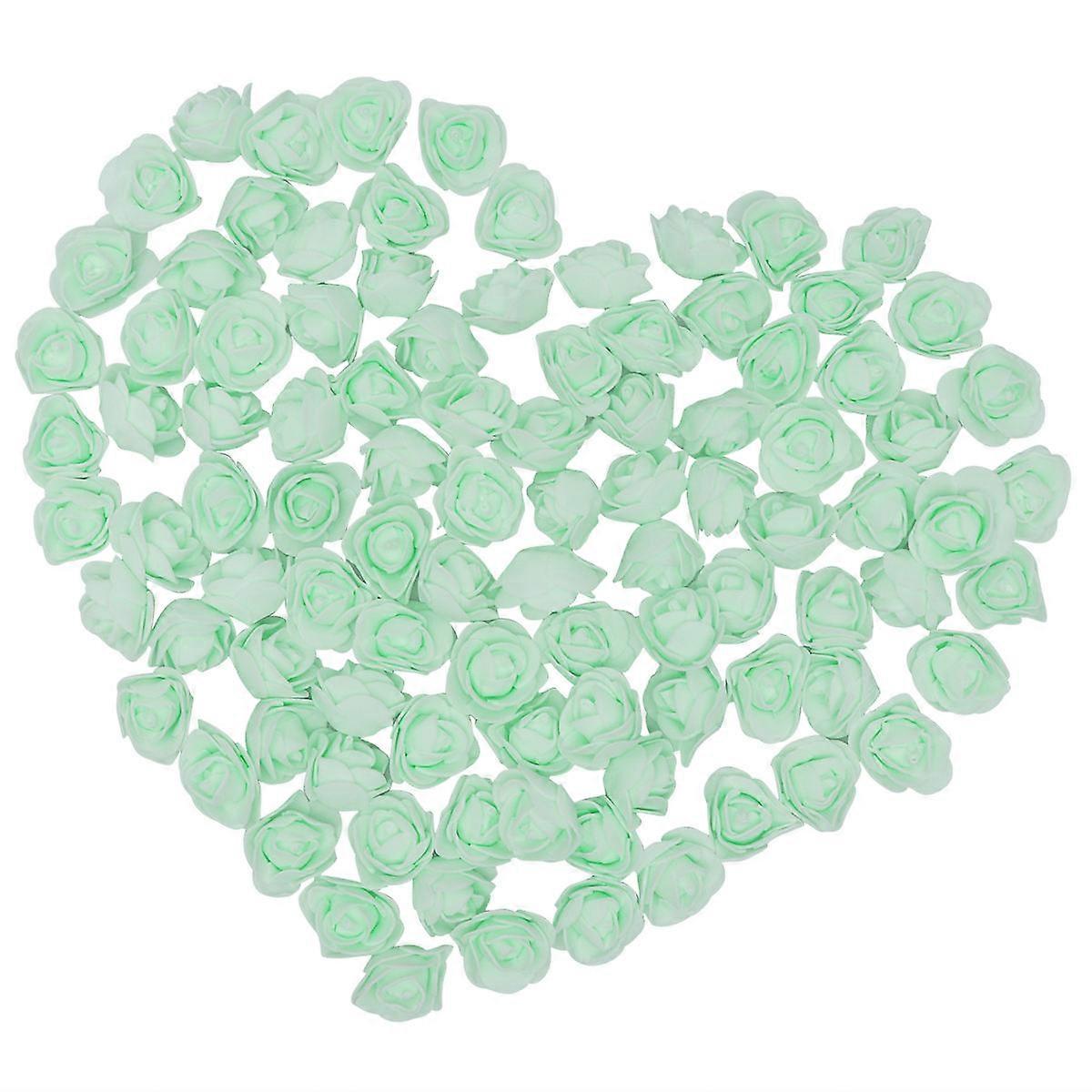 人工バラの頭のDiyの花束の装飾の家の装飾のための本物のような丸いpeの泡100個