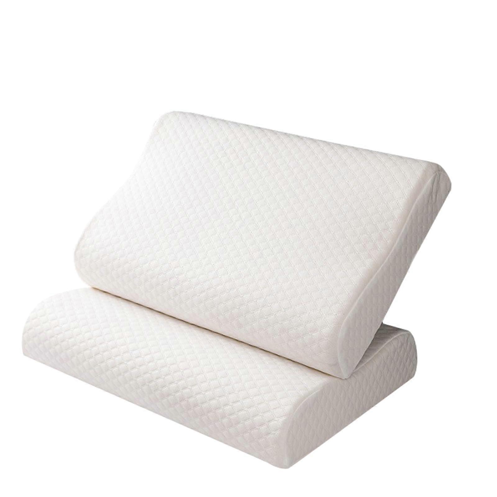 Neck pillow with groove pattern made of memory foam, orthopedic support for head/cervical spine/back, 35 * 50cm 35*50cm