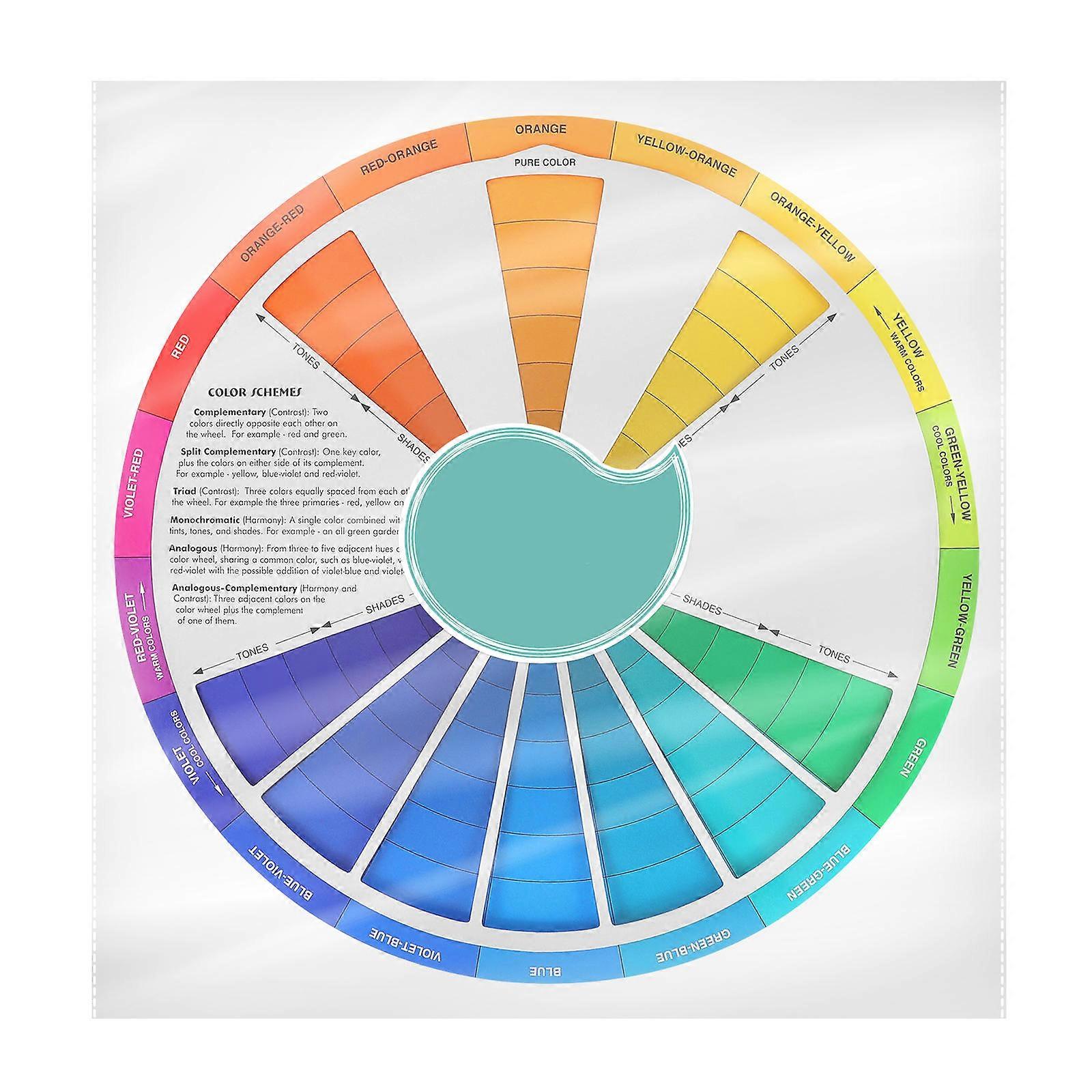 Color Theory Education Tool Small Color Wheel For Creative Kids And Adults 23X23X0.10CM 1Pack
