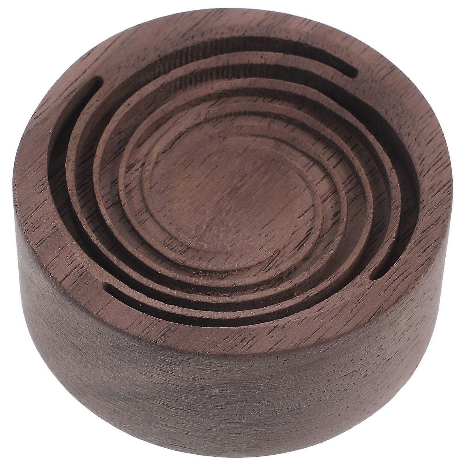 Car Essential Oil Diffuser Wood Decorative Aromatherapy Diffuser Essential Oil Round Diffuser
