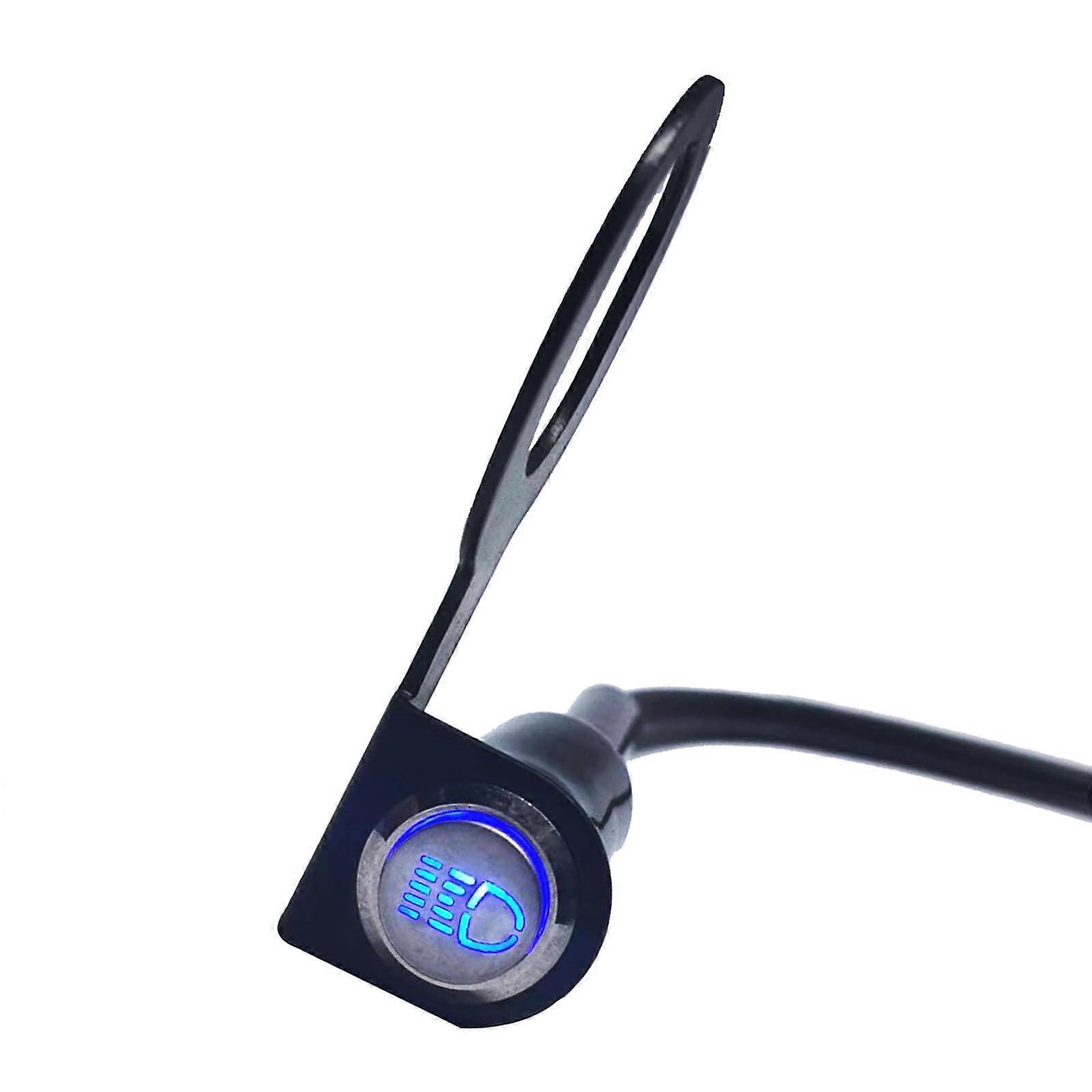 Waterproof motorcycle handlebar switch, button, adjustable mounting for lights, horn, and starter control, easy operation