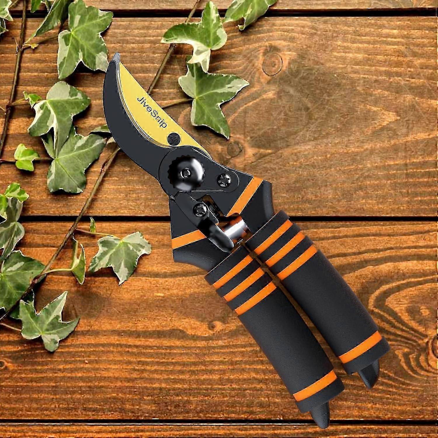 Premium Titanium Garden Scissors - Professional Bypass Pruning Shears For Plants, Hedges And Flowersk
