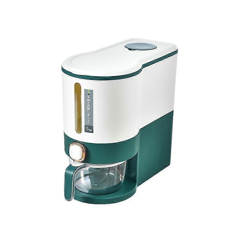 One Button Press Insect Proof Sealed Moisture Proof Fresh Rice Storage Bin, Size: 5 KG