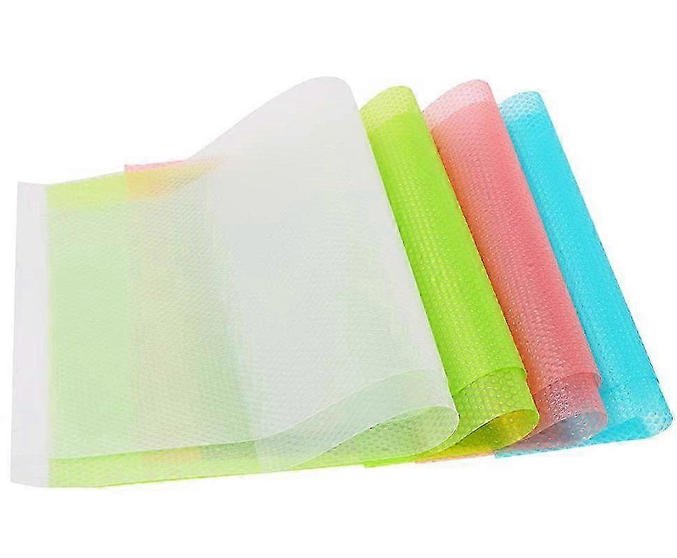 TTMA 8PCS Antibacterial Fridge Mats Moisture and Odour Non-Slip Washable and DIY Cut to Size Fridge Mats
