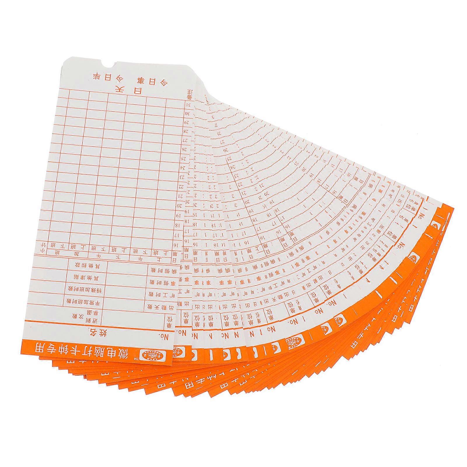 Attendance Recorder Practical And Clocking Out Timecards For Office Staff 50 Sheets
