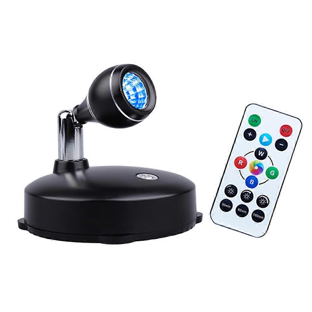 Remote Controlled Spotlight Lamp 1 Set USB Charging for Adults Suitable for Home Decoration in Black