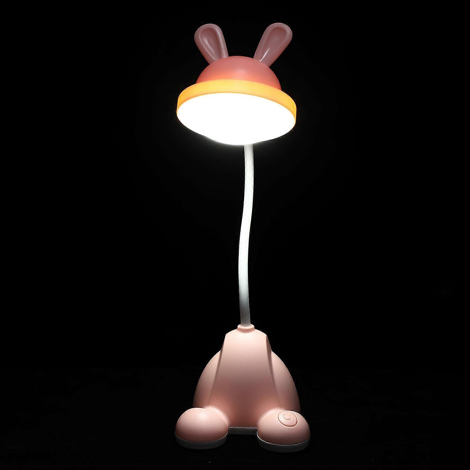 Desk Reading Lamp 1Set Pink Plastic Eye-Caring Lamp Reading Light for Home