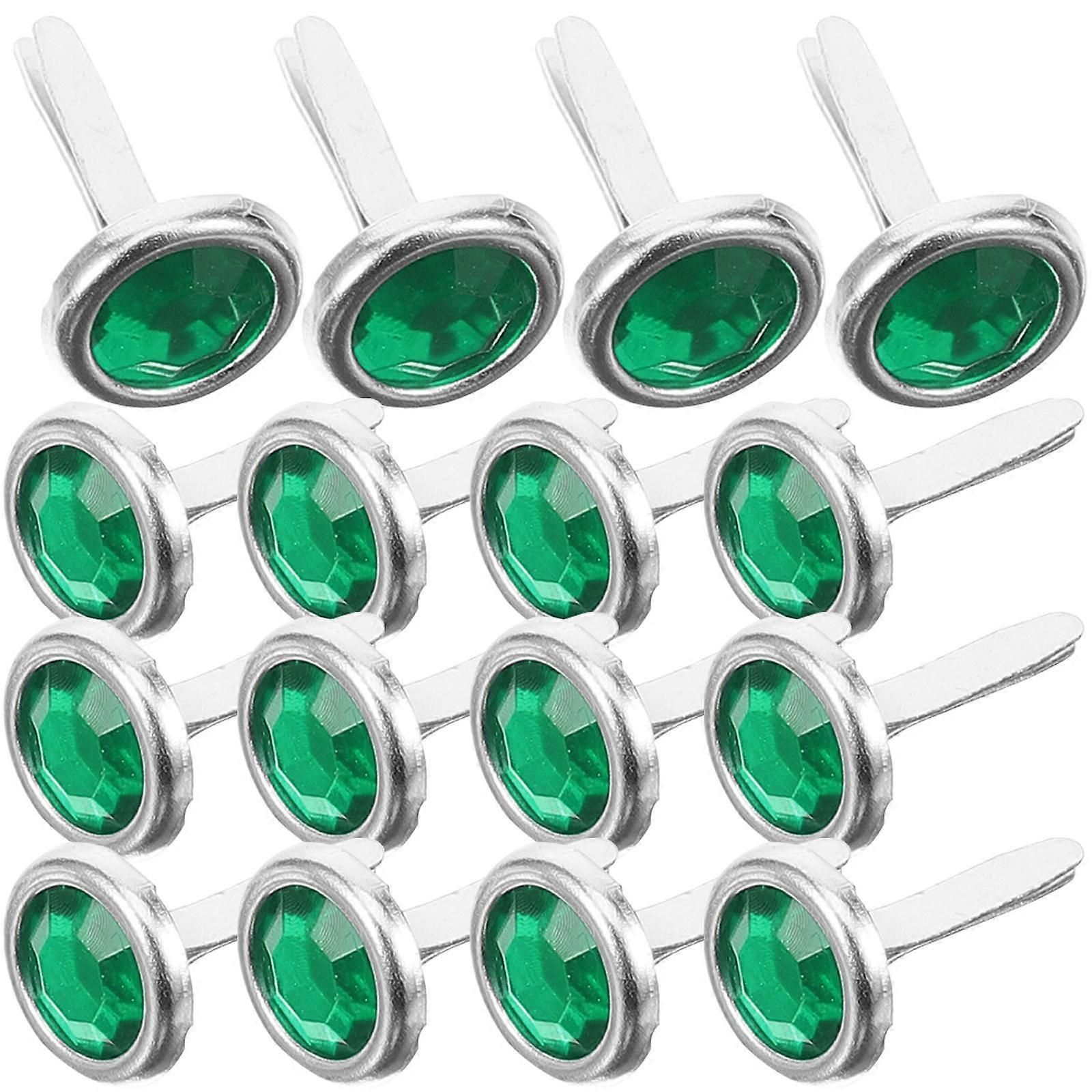 100pcs Decorative Brads for DIY Crafts, Two Legged Fasteners for Scrapbooking, Art & Crafting Projects