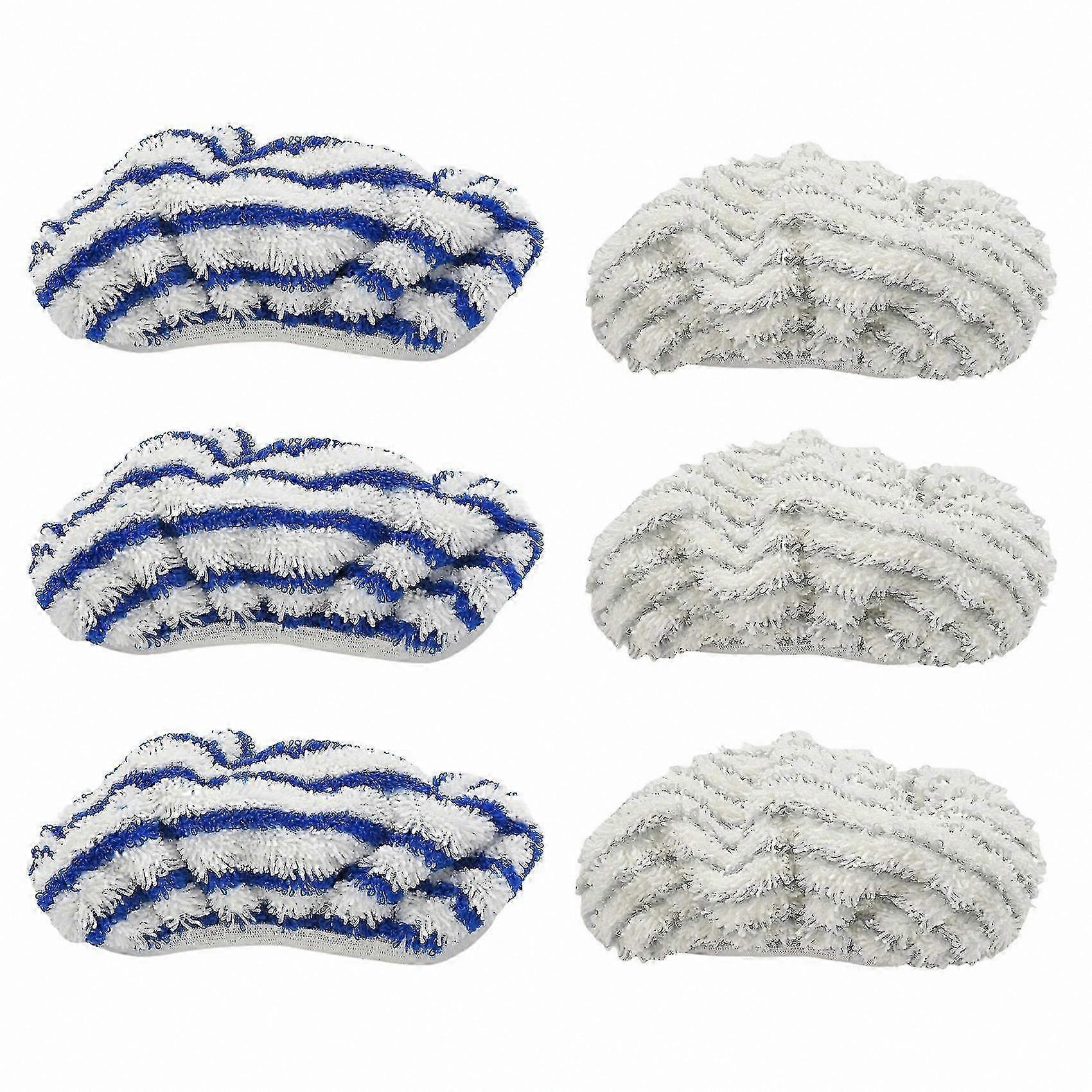 Microfiber Cloth Pads Replacement for Steam Cleaners (6 Pack)