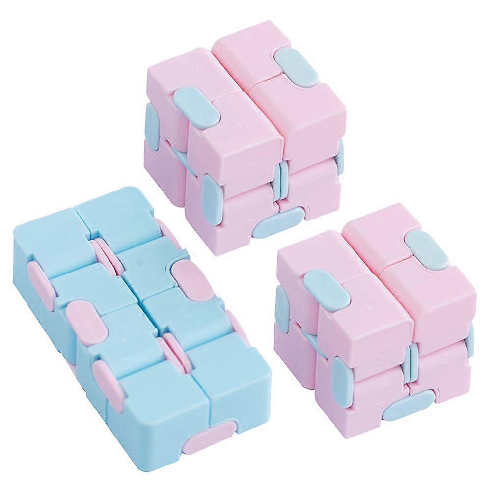 3pcs Cube Toy Stress Relieving Toy Intellectual Toy Kid Brain Training Toy
