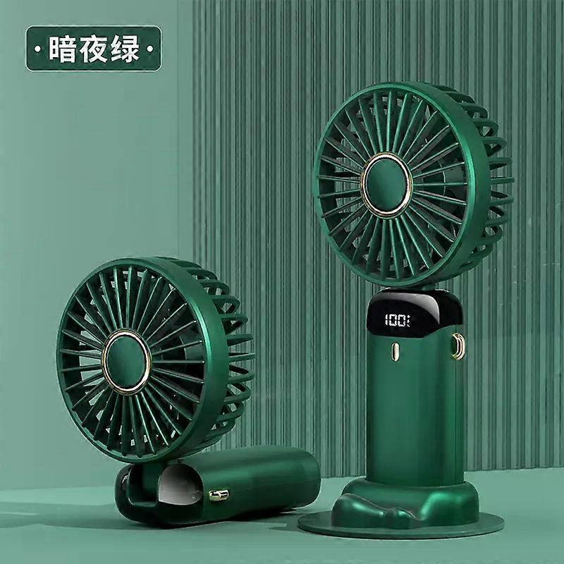 Mini Fan Portable Handheld Fan 5 Speed USB Rechargeable 5000mah with LED Display 7-16 Hours Quiet Suitable for Office Outdoor
