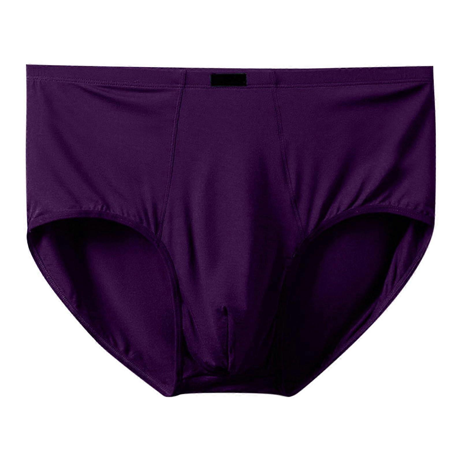 Underwear For Men Plus Size Briefs And Boxers Purple Size L To 8XL