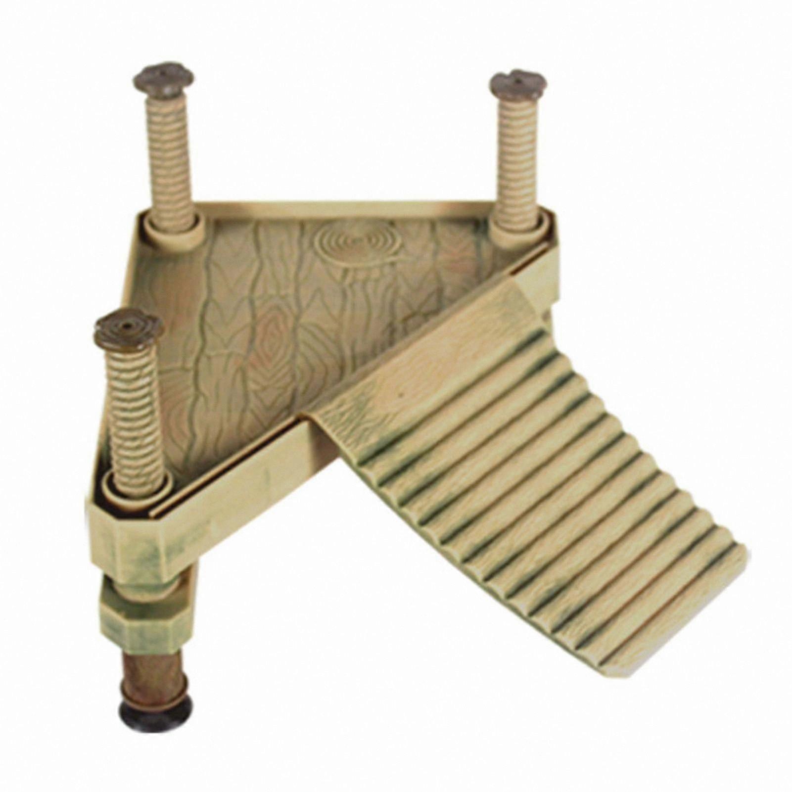 Floating Platform for Reptiles with Ramp Ladder Rectangular Plastic Habitat for Turtles and Frogs