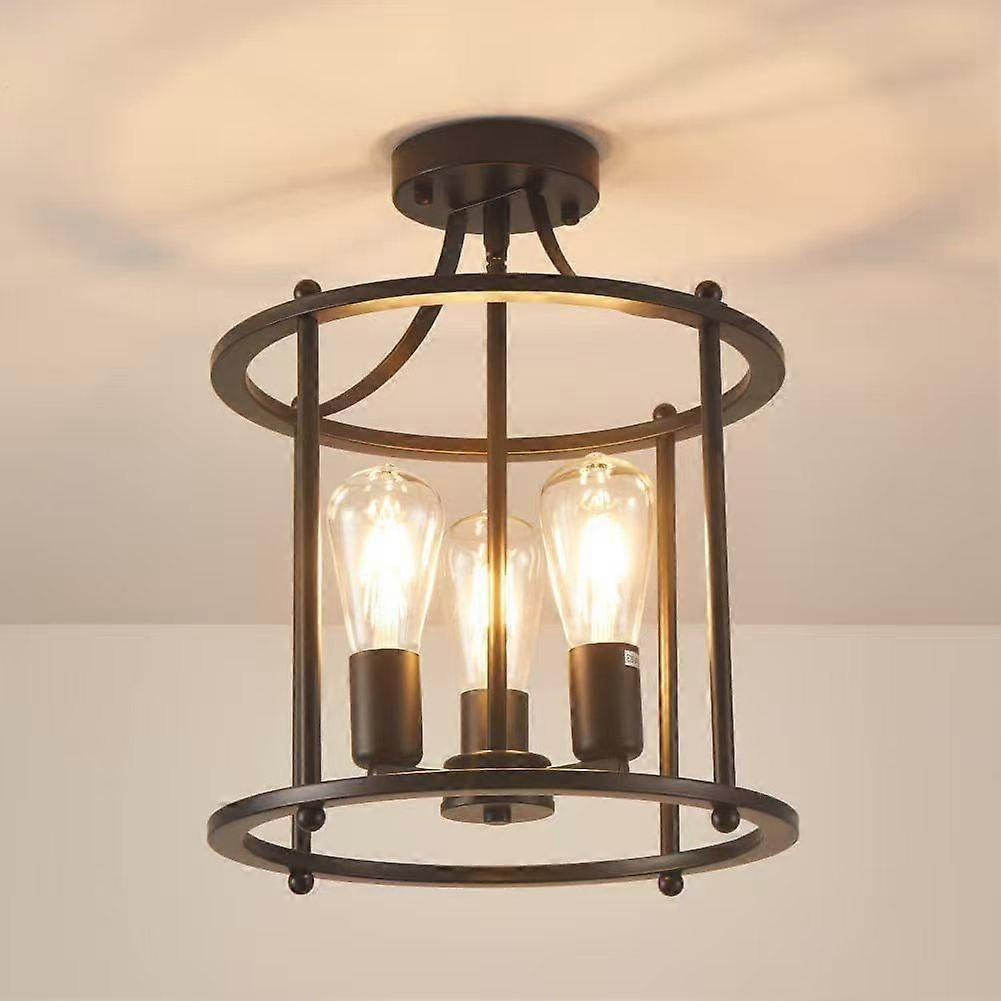 Retro American Vintage Chandelier Ceiling Light Farmhouse Living Room Dining Room Porch Lamp Kitchen Table Lamp E14 Ceiling lamp
