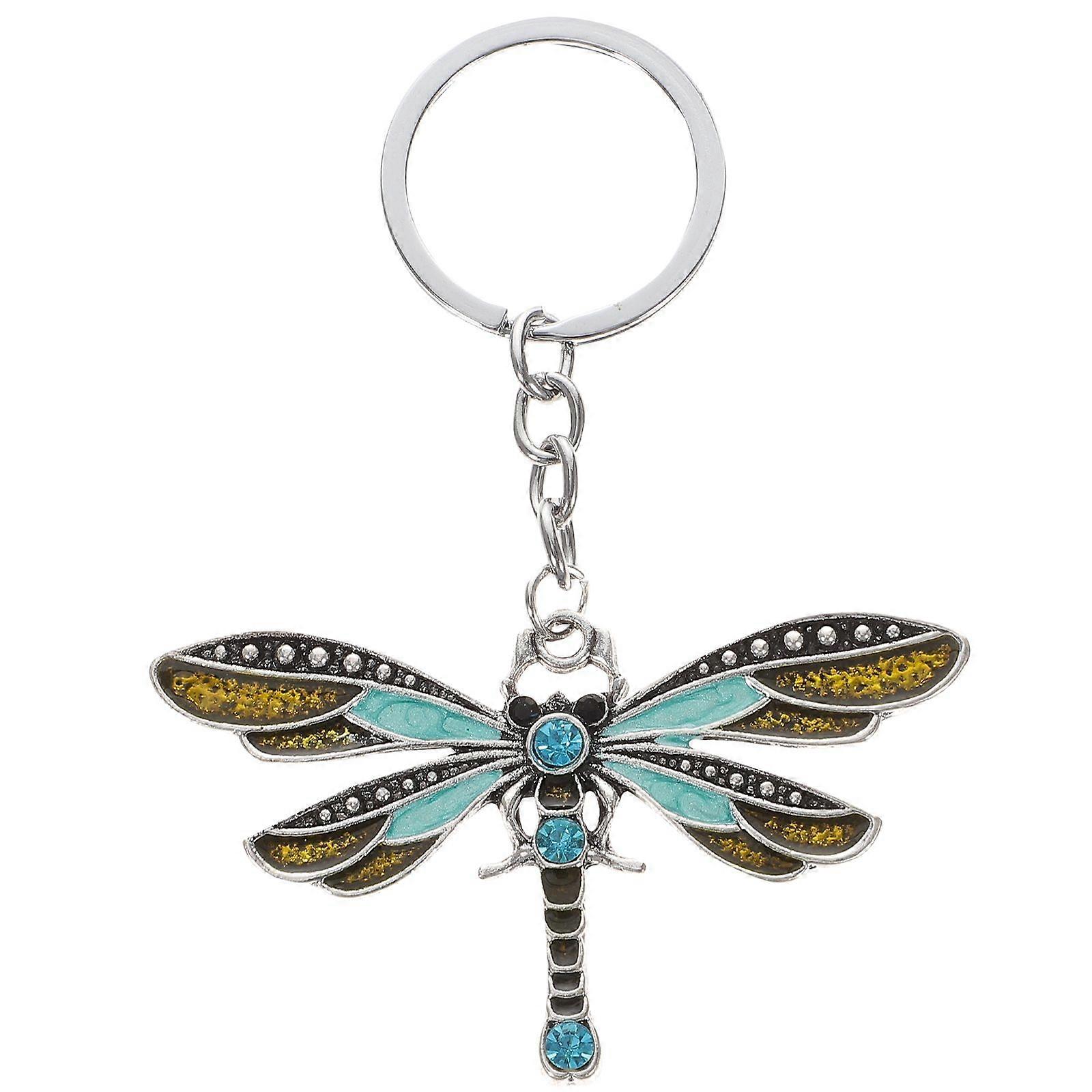Dragonfly Keychain Key Ring Backpack Keychain Purse Charm Bag Hanging Decor