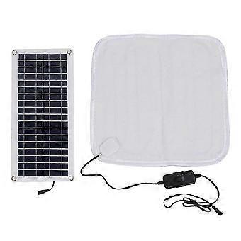 Coussin chauffant solaire 12V 50W adapté à l’hiver - coussin de pied chaud, couverture chauffante pour animaux de compagnie, chauffage solaire électrique Bl