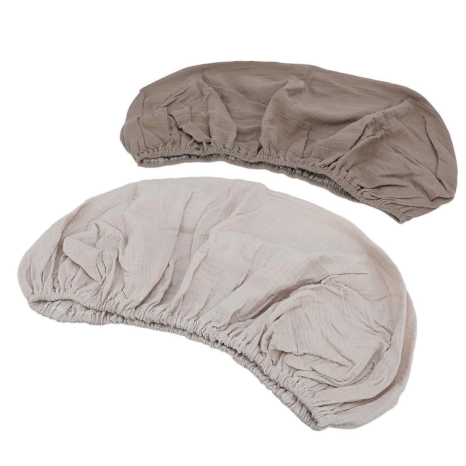 2pcs Diaper Changing Pad Covers 82x41cm Soft Cotton Light Tan