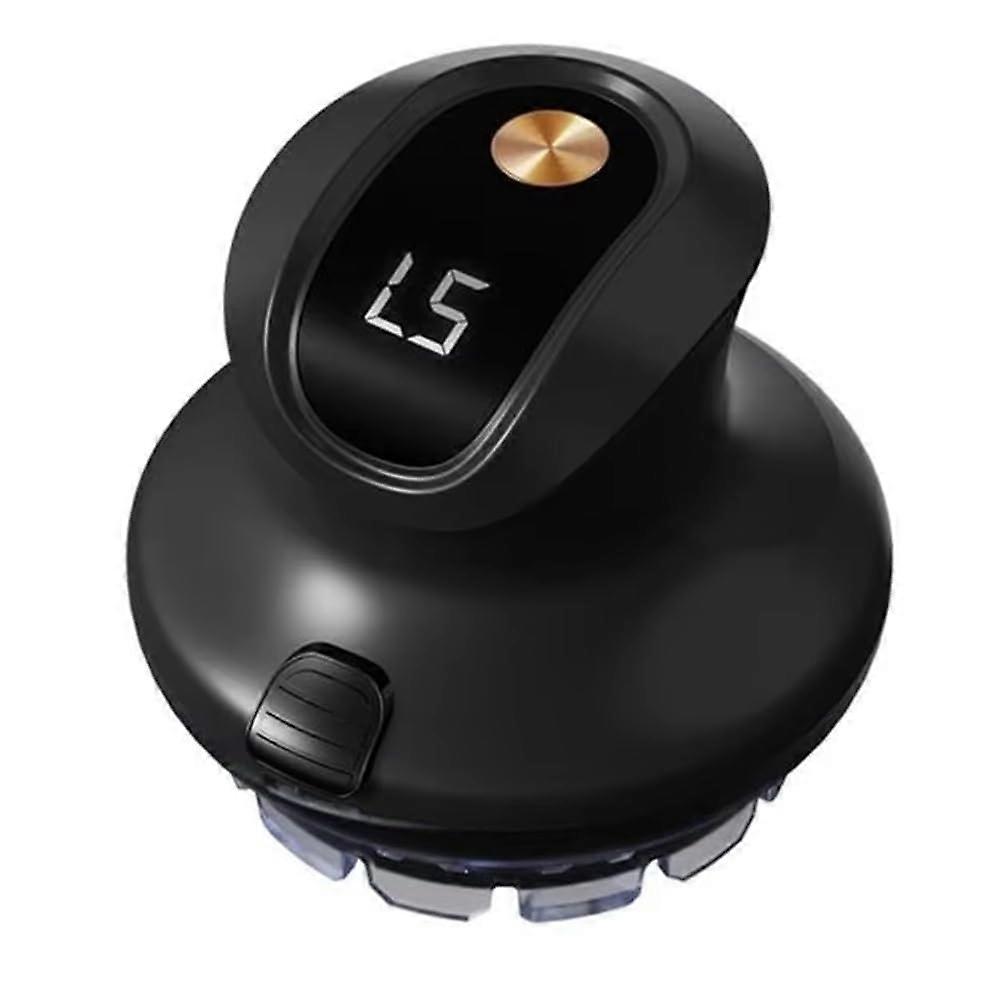 Portable Men's Hair Trimmer for Shaved Heads, Circular Design, Efficient Grooming Tool, Rechargeable, Compact Size