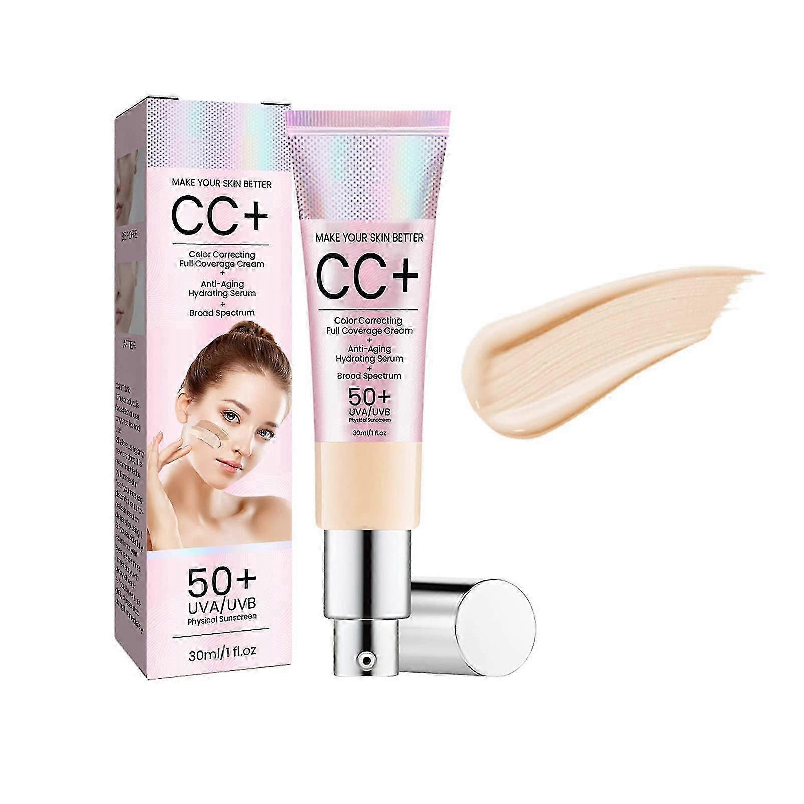CC Cream Foundation,Skin Tone Adjusting CC Cream,Colour Correcting,...