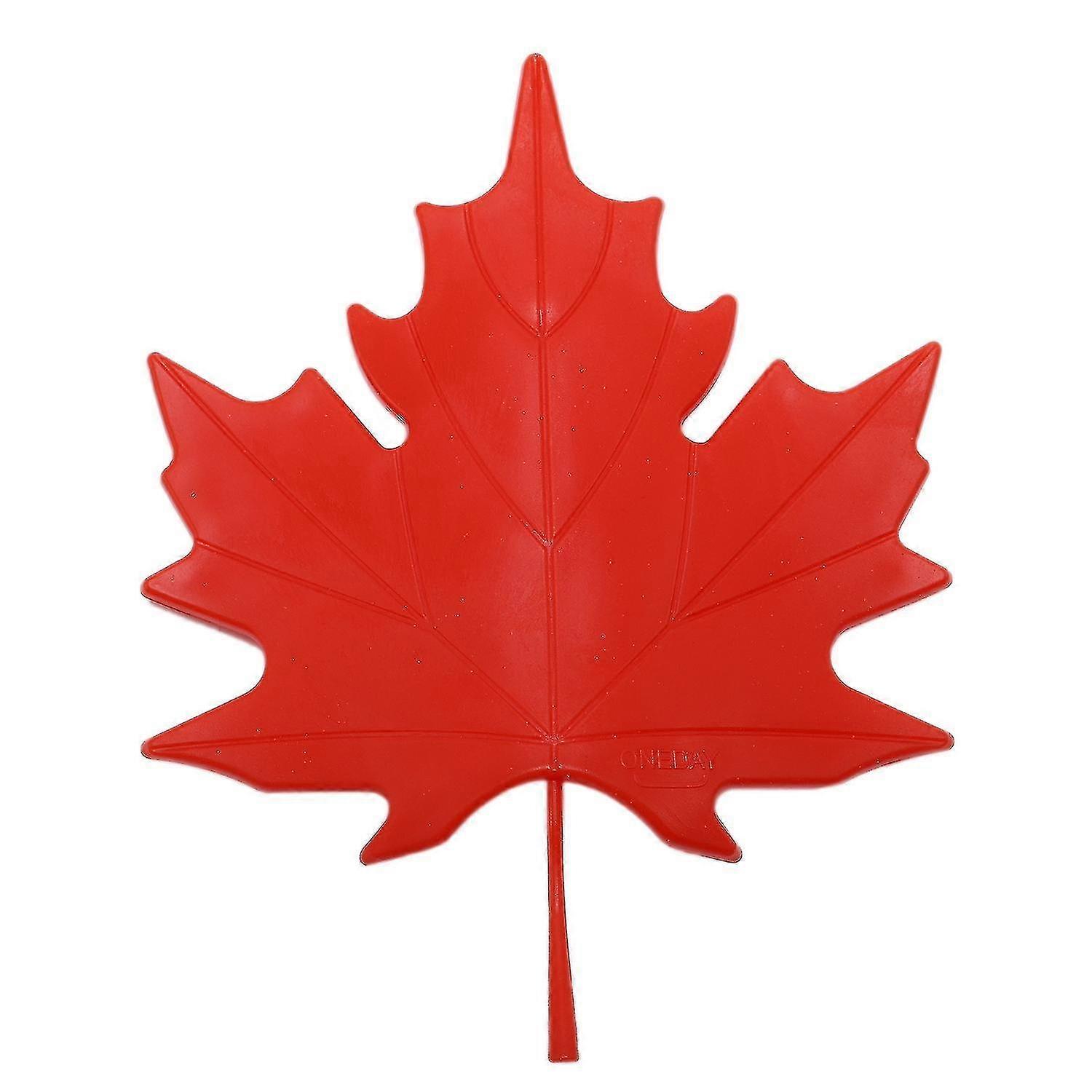 Red Plastic Maple Leaf Decorative Door Stopper Doorstop