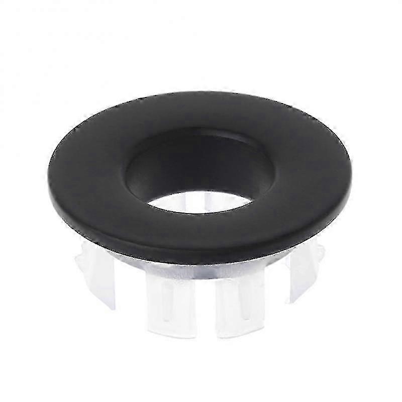 Black Bronze Basin Faucet, Durable Sink Overflow Cover, Round Overflow Hole, Washbasin Drain Cover