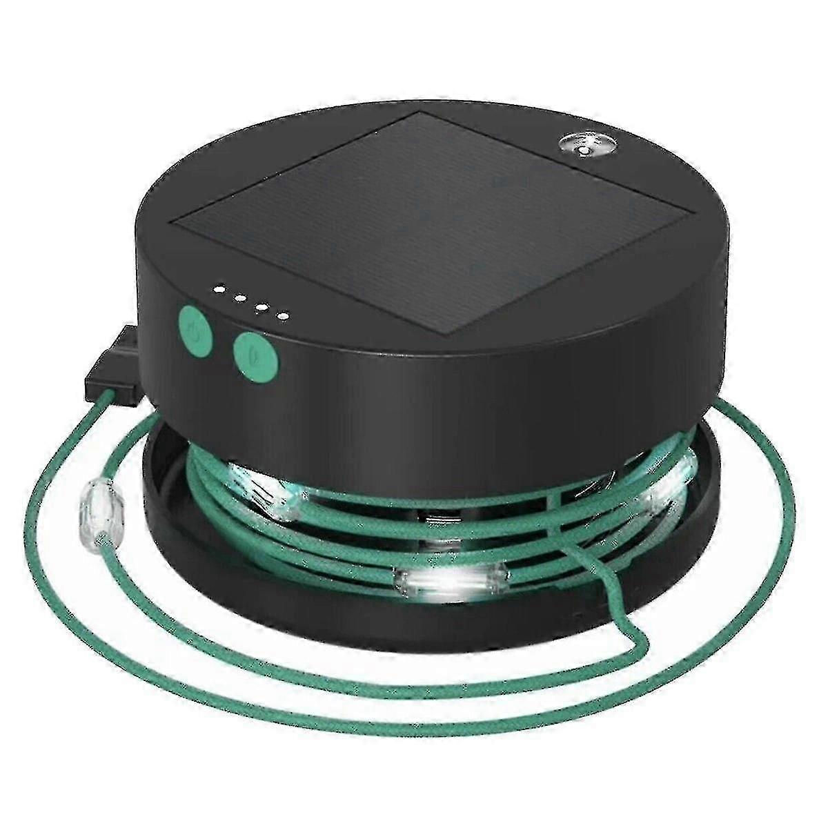 Outdoor solar lights for camping with LED string and USB