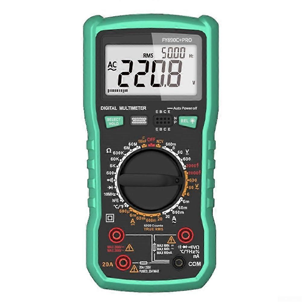 Digital Mining Multimeter FY890C Pro 2000V, Digital Photovoltaic Multimeter, Temp Measurement