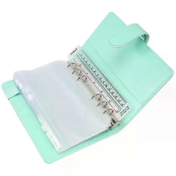 A6 Budget Binder, Green, Lightweight, Portable and Classifiable for Fund Management