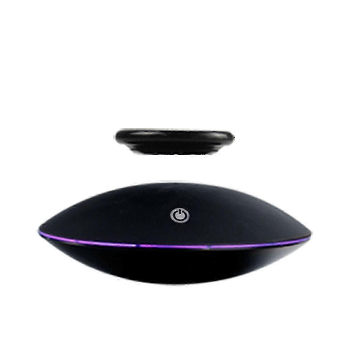 Magnetic Levitation Display Stand 360 Rotating, 300g Capacity, Ideal Gift for Tech Enthusiasts EU PLUGBlack SZRH A-S567