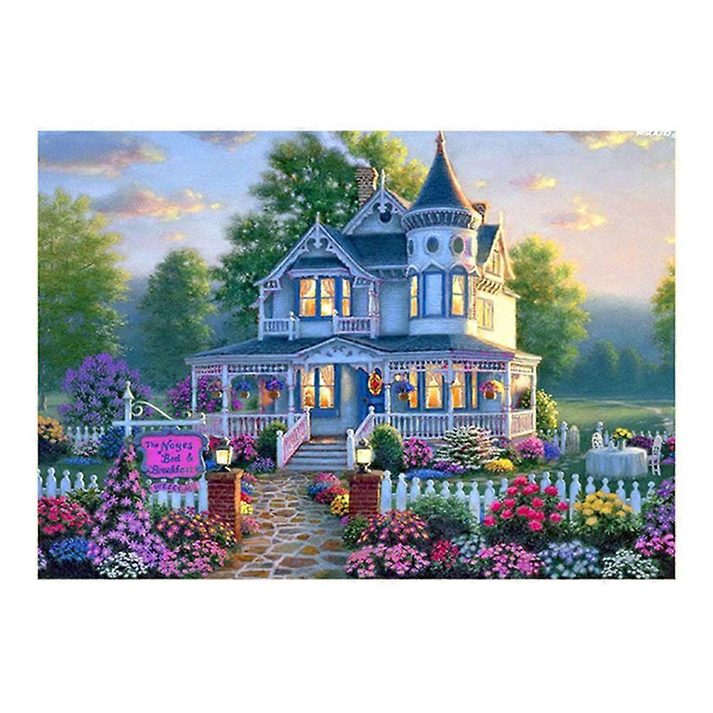 Rhinestone Painting Kit Cross Stitch Home Decor Ideal For Bedroom Square Shape Easy To Use 1 Set