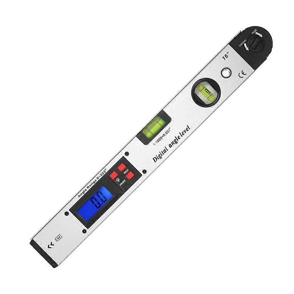 0225 Degree Digital Angle Level Meter 400mm 16Inch Protractor Dual Spirit Level Horizontal Vertical Measurement