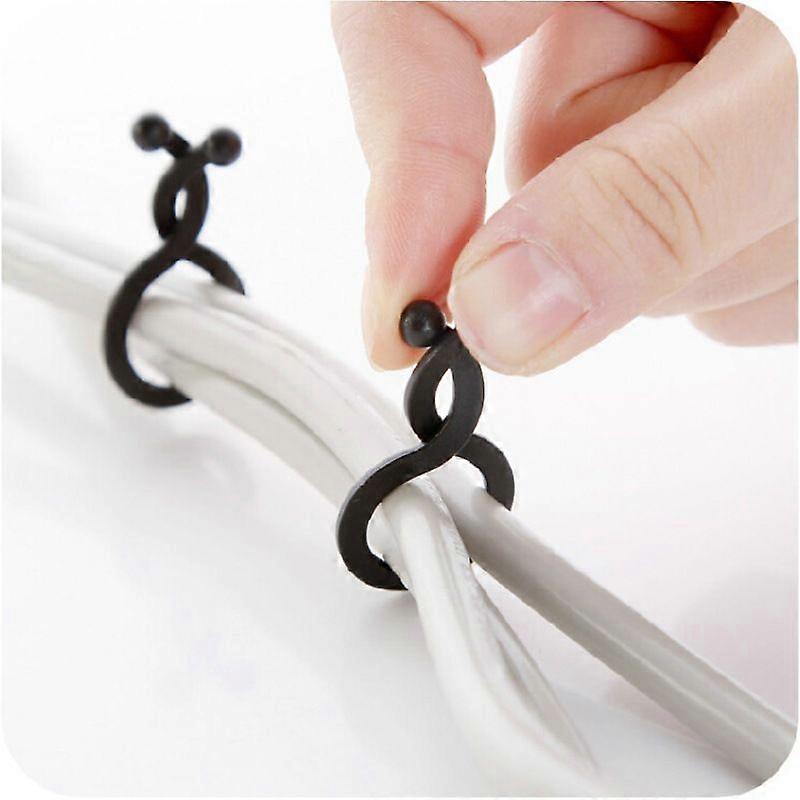 Ternel Office Cable Ties Zip Clips Cable Management Organizer Clamps,50Pcs