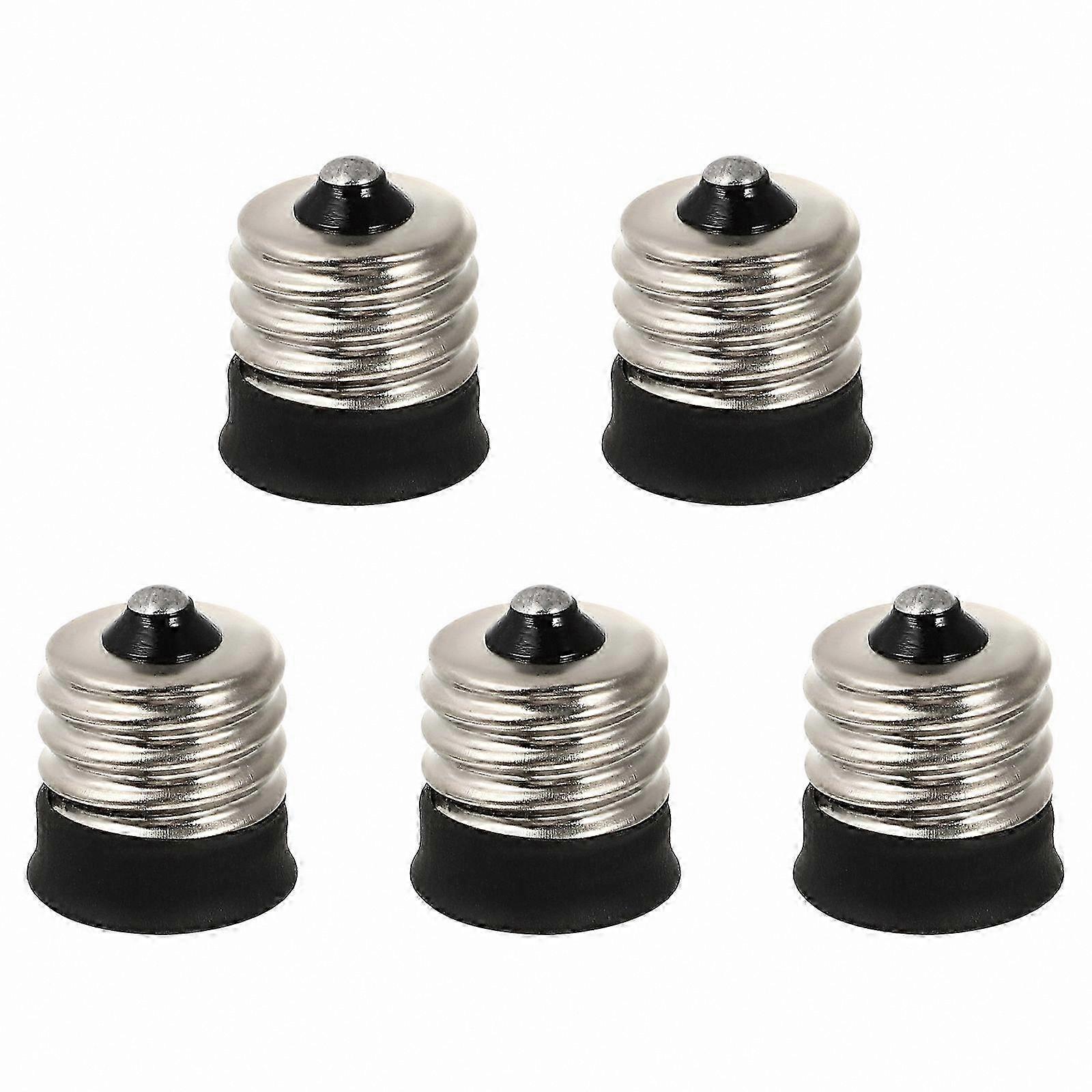 5-Pack E14 to E17 Bulb Adapter for Light Fixtures and Sockets