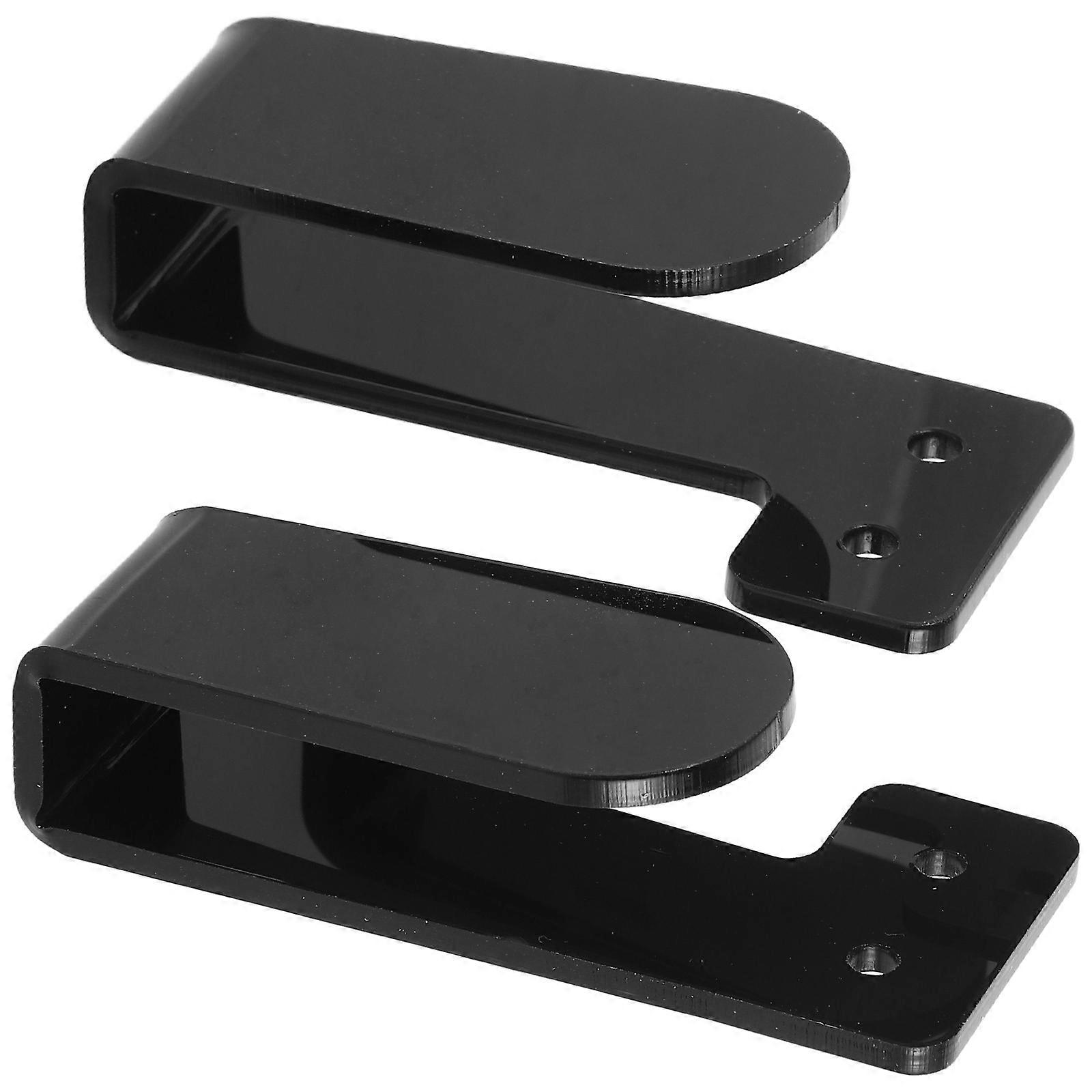 Black Acrylic Baseball Hat Storage Holder Wall Mount with 4Pairs Rack