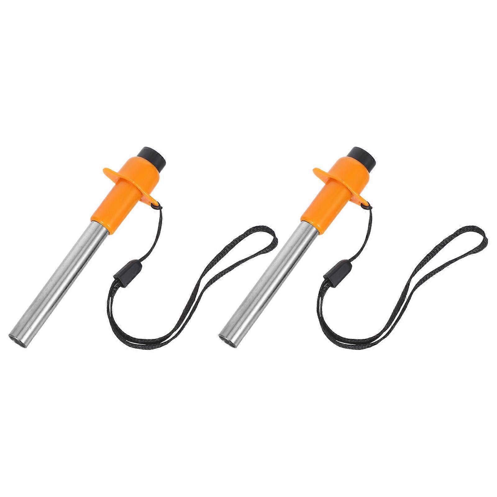 Orange Outdoor Portable Camping Stove Spark Igniter for 2Pcs Use