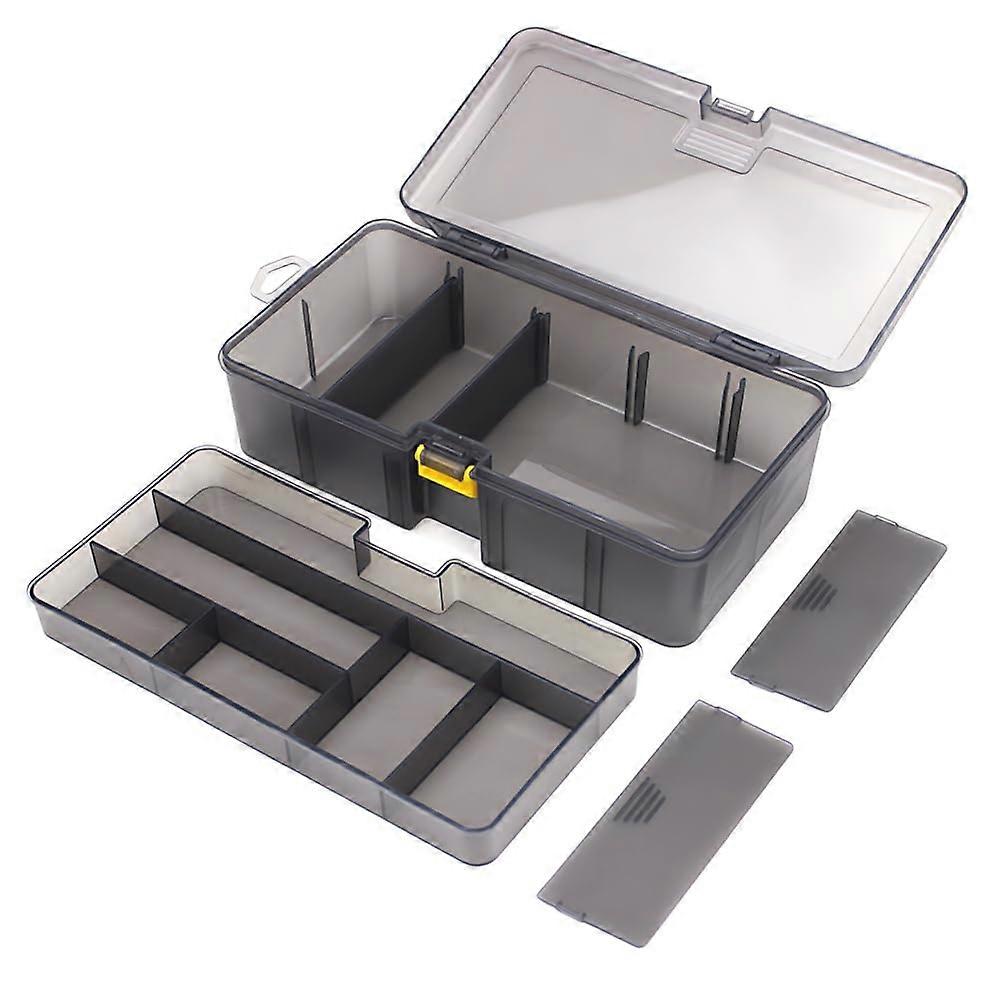 Tackle Tray Double Layer Fishing Tackle Box Organizer with Removable Dividers for Freshwater and Saltwater Lures