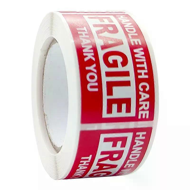 250Paste / Roll Fragile English Warning Label StickerMiedziane naklejki ostrzegawcze z płytą miedzianą zapobiegającą manipulacji