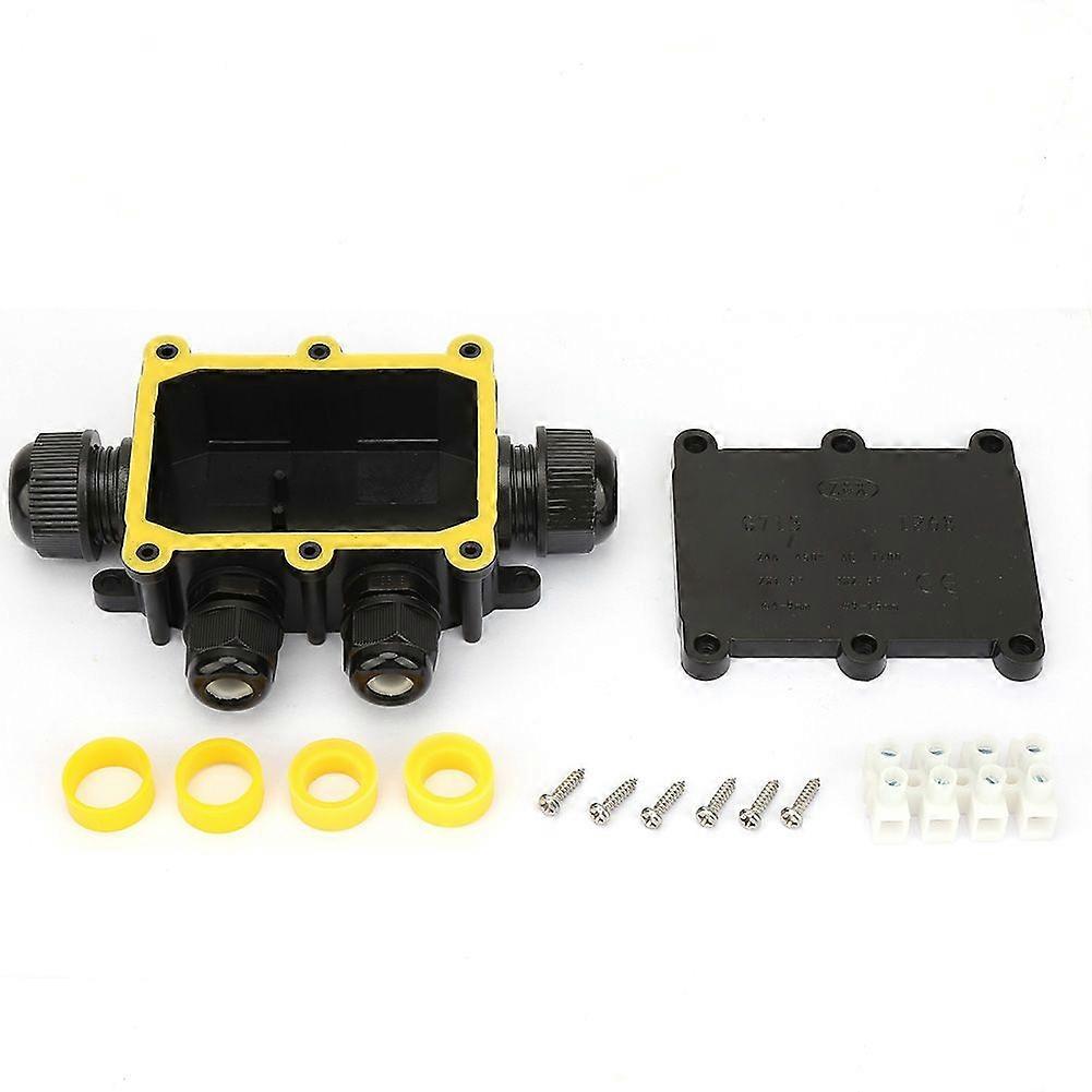 IP68 Waterproof Junction Box Electrical Enclosure Cable Connecting Terminal Block (Four  way)