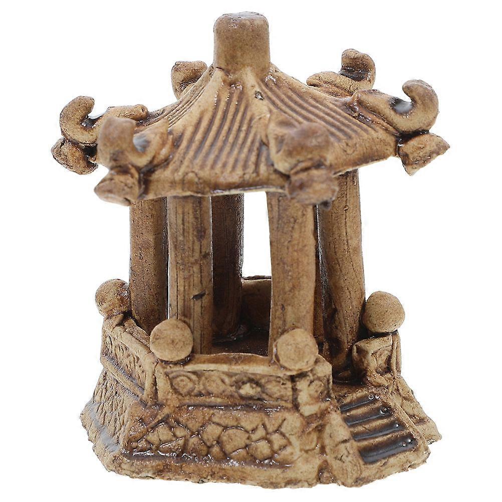 Ceramic Model Compact Elegance Light Brown Ceramic Sculpture for Decoration