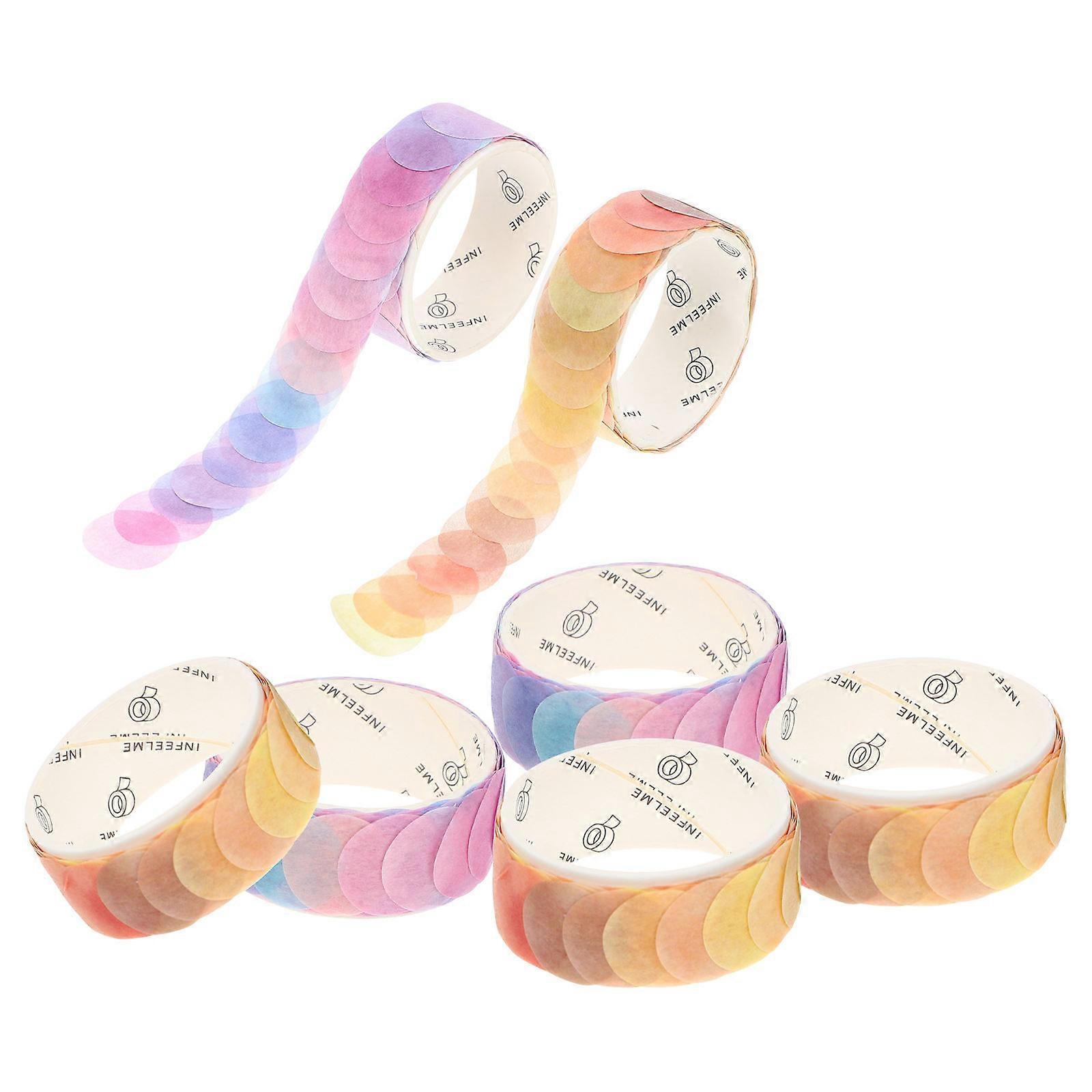 Washi Tapes Paper Scrapbook Stickers for Decor 7 Rolls Fruity Design