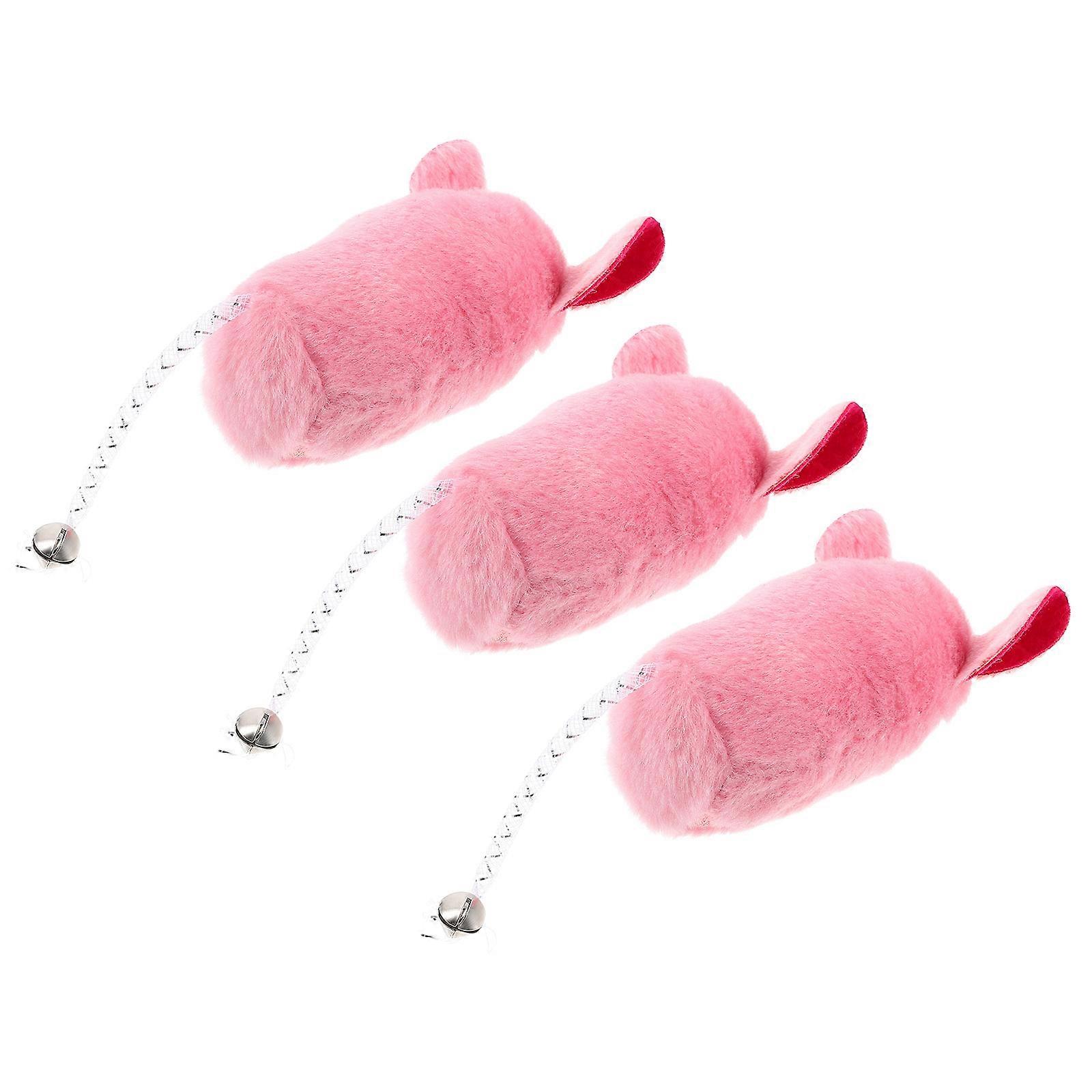 Cat Plush Mouse Toy Mouse Shape Toys for Cat Interactive 15Pcs