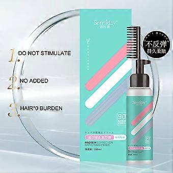 260ml Creme de Alisamento de Cabelo Amaciante de Cabelo Doméstico com Pente Relaxante de Cabelo Creme de Alisamento de Cabelo Tratamento de Cabelo