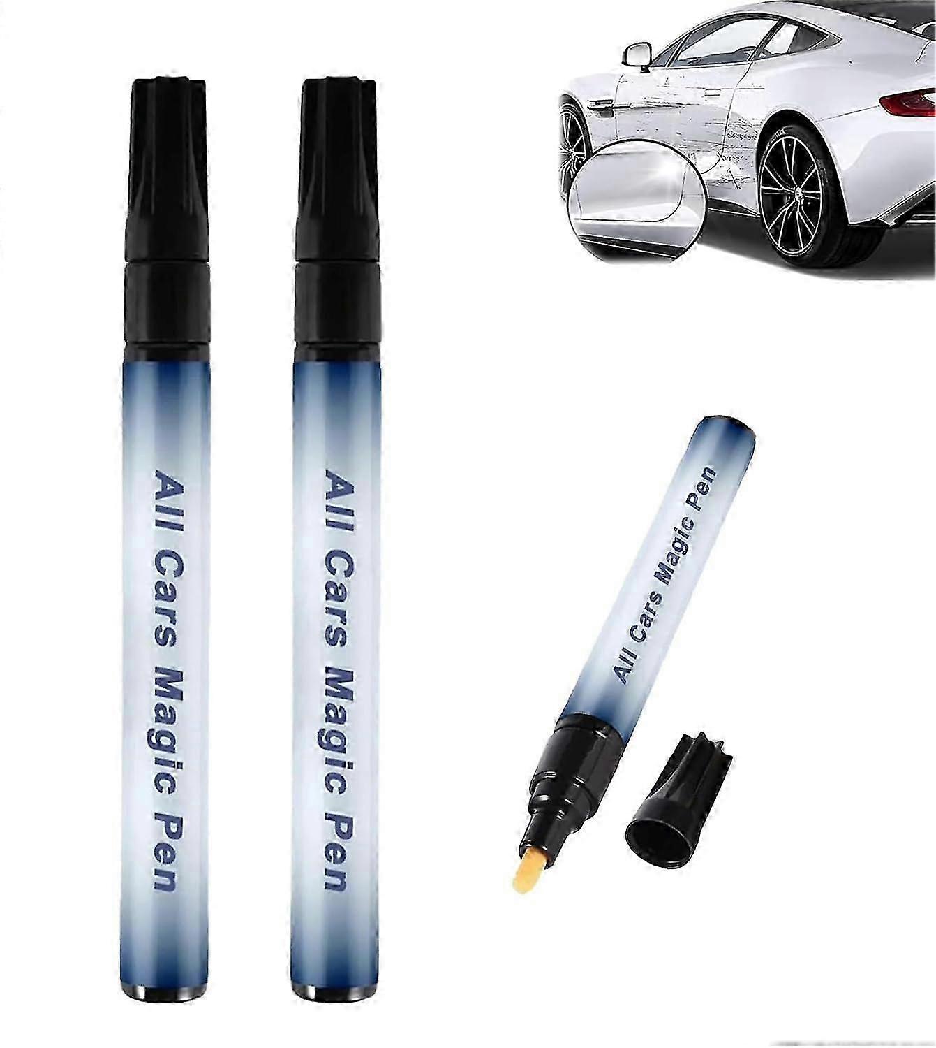 All Cars Magic Pen Scratch Tool For All Vehicle Colors, Quick Touchup Paint, Weatherproof, Lightweight 2pack