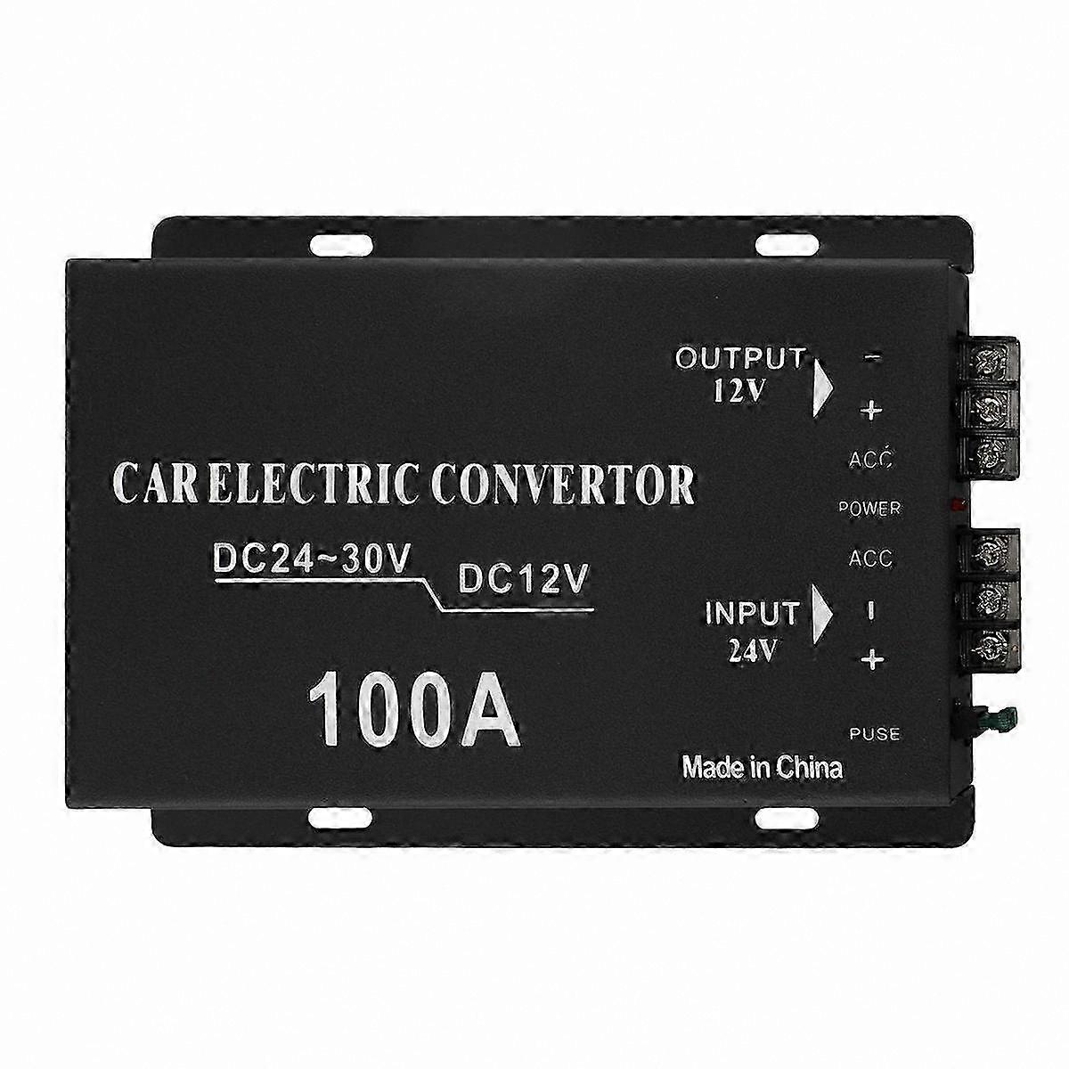 DC-DC Step Down Converter 100A 24V to 12V Voltage Adapter for Electronics Projects