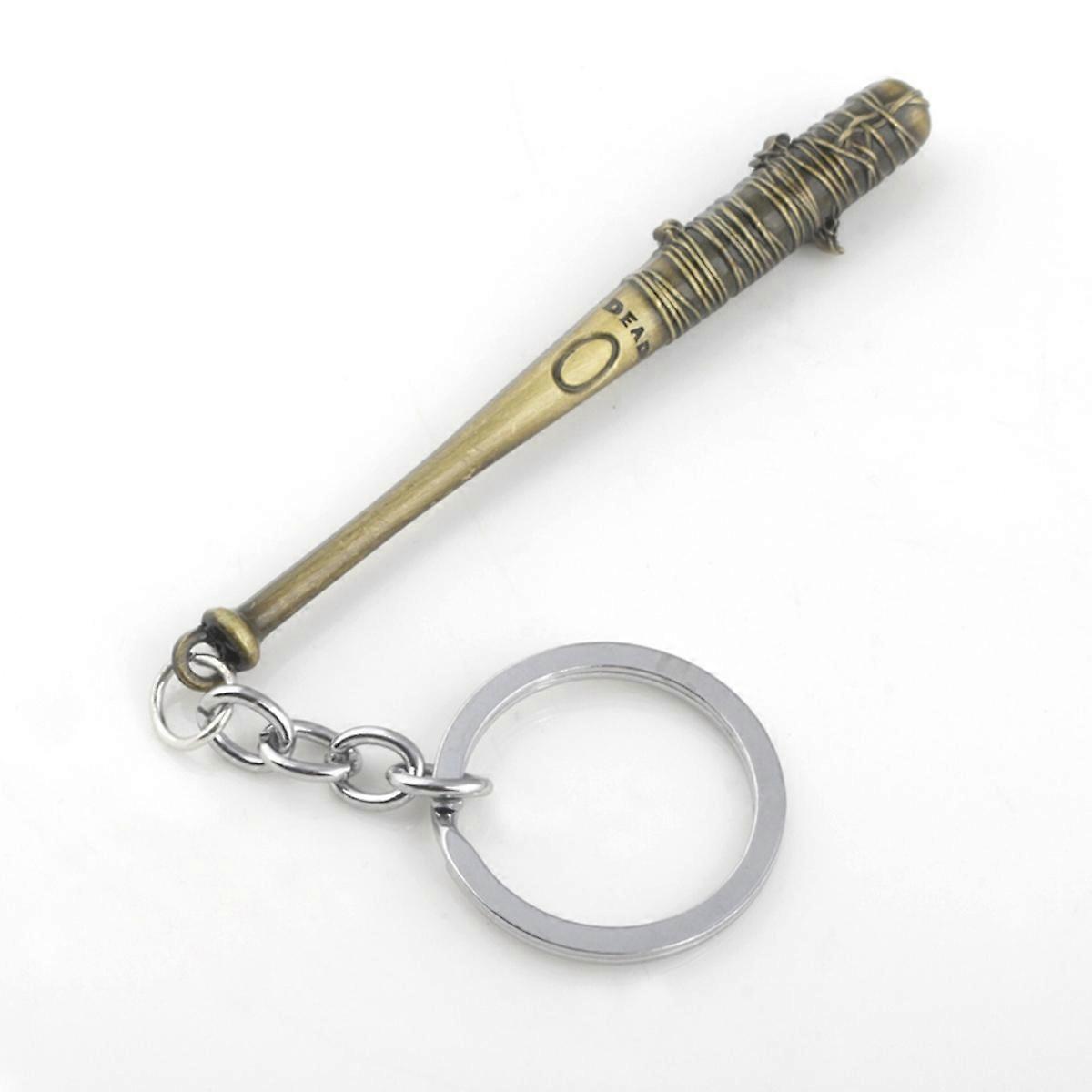 The Walking Zombie Keychain Negan's Bat LUCILLE Baseball Bat Shape Key Chain Car Keyring Violent and Cool Jewelry Hanging Item