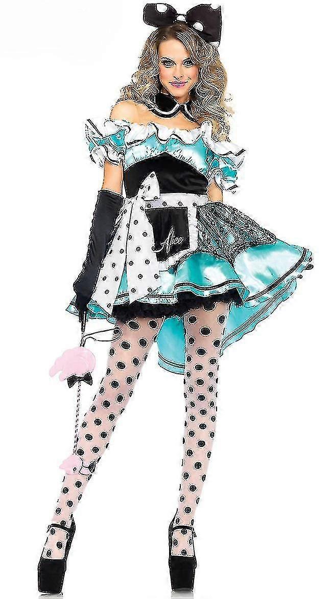 不思議の国のアリス メイドハッターコスチューム 大人 女性 ファンタジア マジック コスプレ ハロウィン カーニバル マジシャン 衣装 - DSW