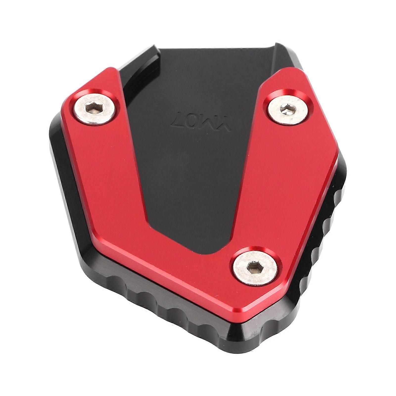 Kickstand Extension Pad Anti Slip Side Stand Support Fit for Yamaha MT 07/FZ 07/TRACER 700 2014-2019(Red )