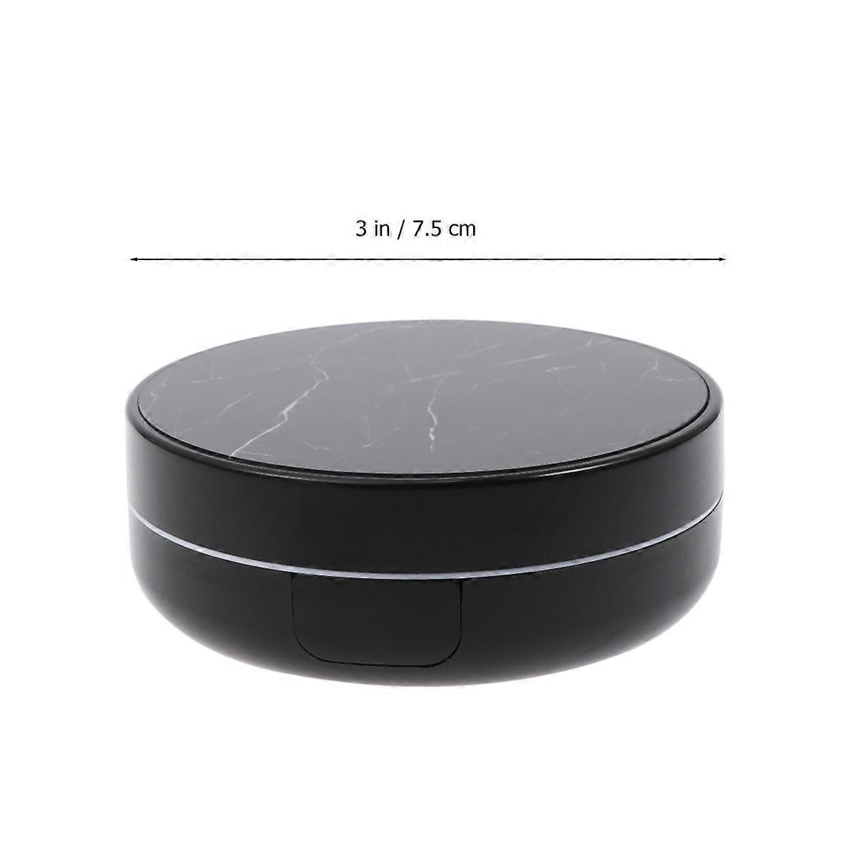 Lens Cover Lenses Case for Storage Use 1Pcs Portable Black Marble Pattern