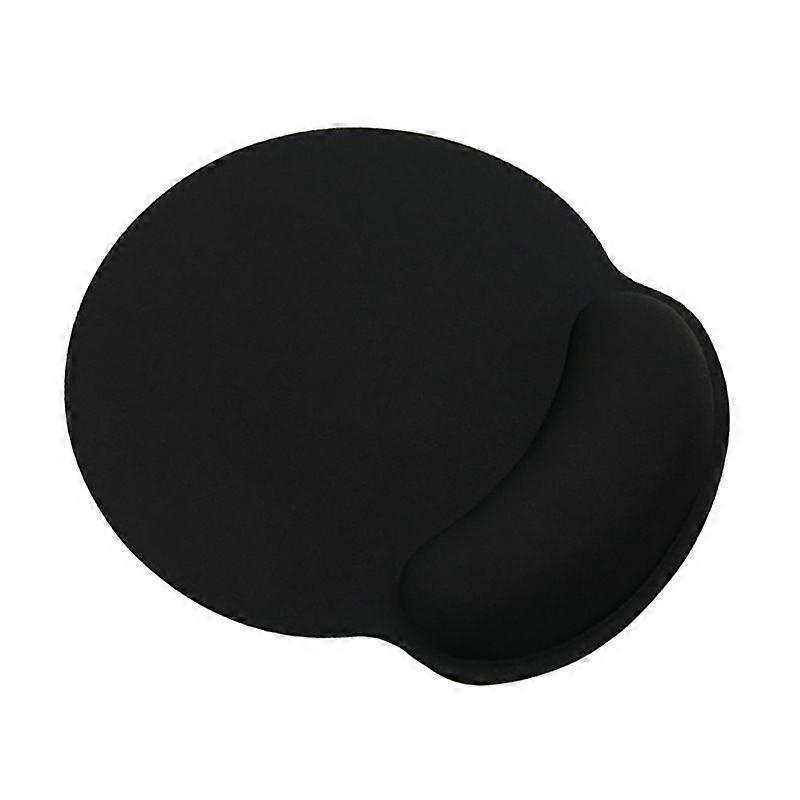Mouse Pad (Black), Padded Ergonomic Wrist Rest, Travel-Friendly Mouse Pad with Soft Memory Foam Gel Pad
