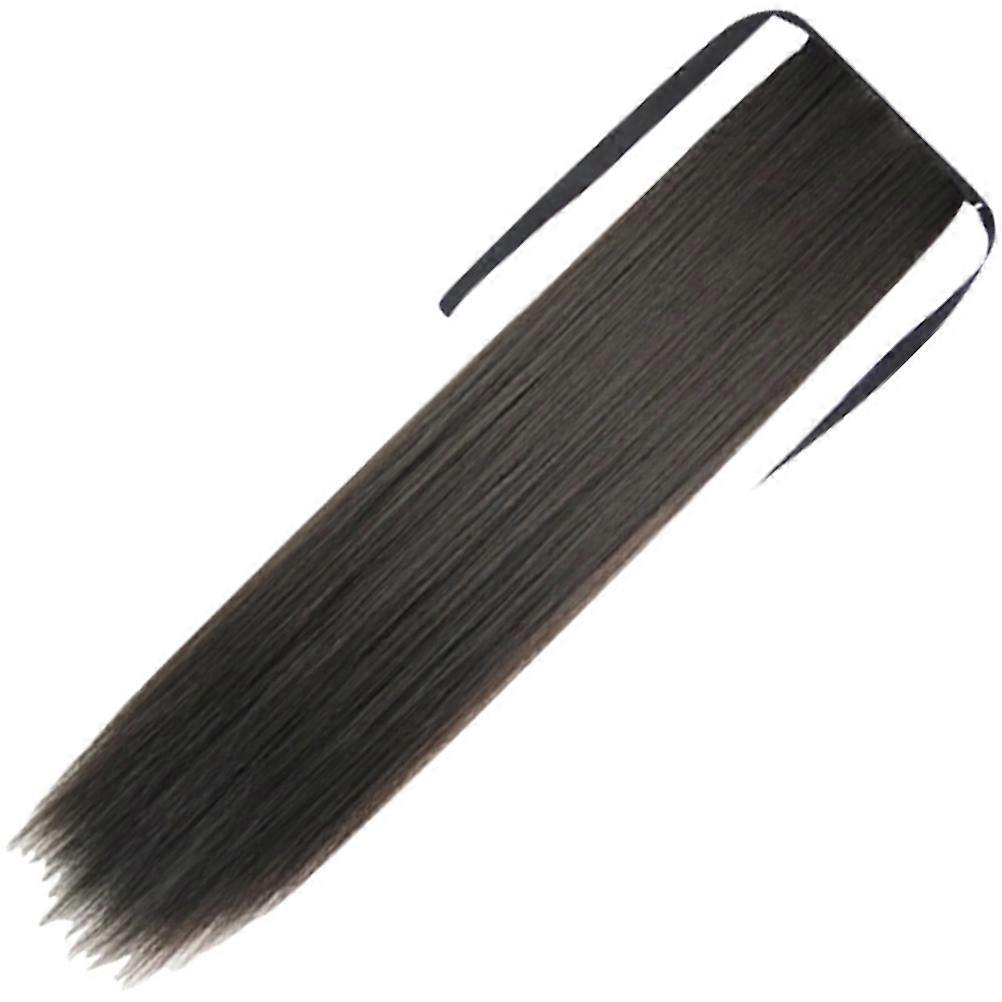 Long Ponytail Extension 2Pcs Synthetic Wigs For Girls Cosplay 21.7×3.1×0.8in Cuttable To Custom Size